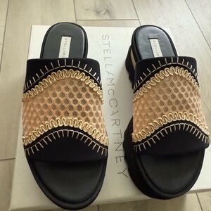 Stella McCartney fabric black and nude platforms. Size 36. Great condition